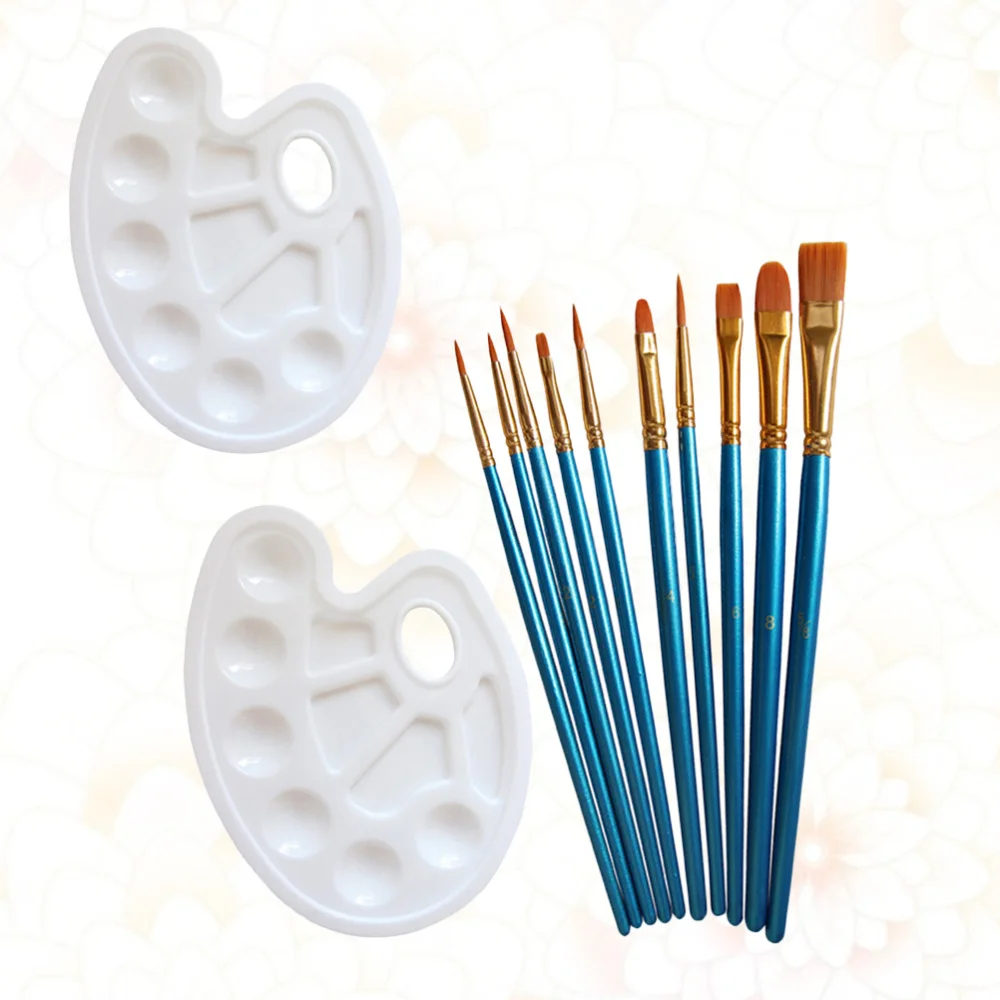 10 in 1 Painting Brushes Set Art Functional Gouache Oil Watercolor Drawing Tool Line Drawing Tool with 2 PCS Color
10 in 1 Painting Brushes Set Art Functional Gouache Oil Watercolor Drawing Tool Line Drawing Tool with 2 PCS Color