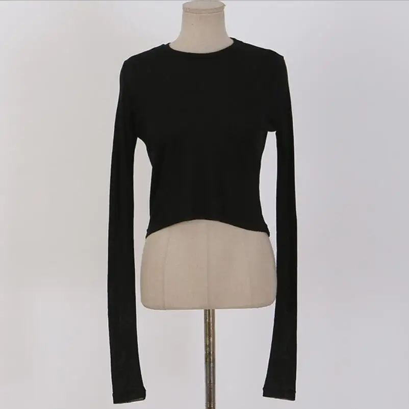2019 Sexy Basic T Shirt Women Korean Style O-Neck Long Sleeve T-Shirt Slim Thin See Through Women Tshirt Female Tops Tee Shirt
2019 Sexy Basic T Shirt Women Korean Style O-Neck Long Sleeve T-Shirt Slim Thin See Through Women Tshirt Female Tops Tee Shirt
