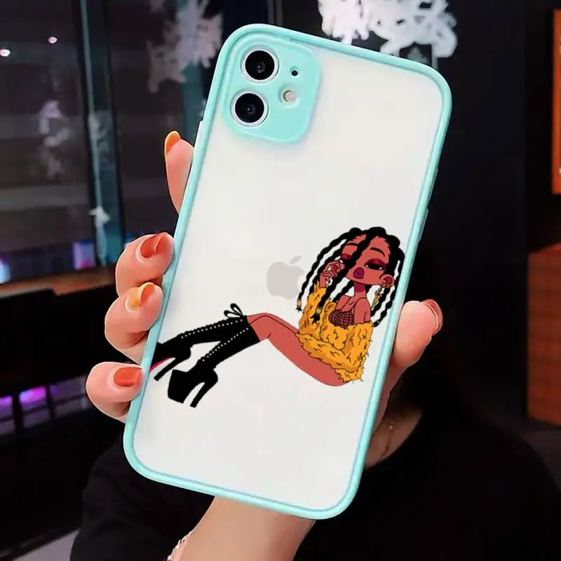 Black girl money Phone Cases Matte Transparent for iPhone 7 8 11 12 s mini pro X XS XR MAX Plus cover funda
Black girl money Phone Cases Matte Transparent for iPhone 7 8 11 12 s mini pro X XS XR MAX Plus cover funda