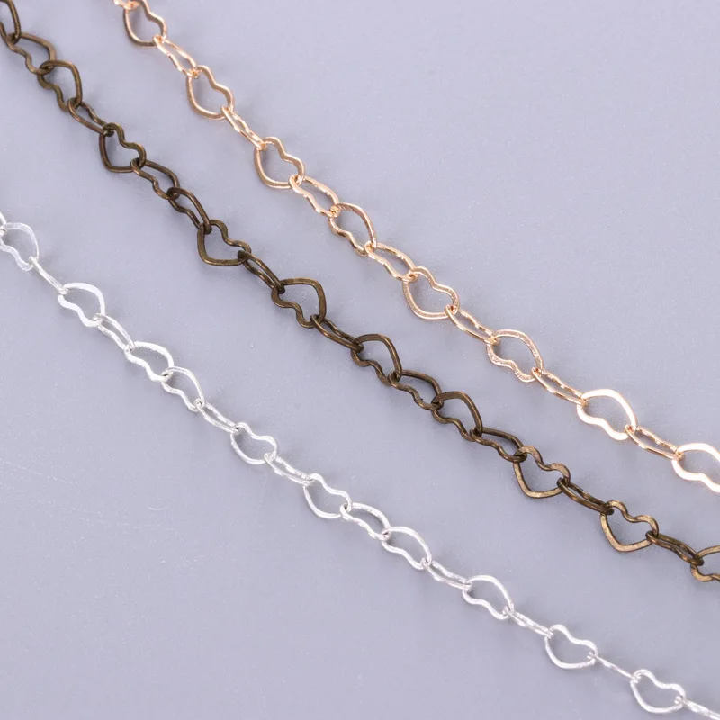 1Meter 3.2mm Necklace Heart Star Chain Silver Gold Copper Link Chains Bracelet for Jewelry Making DIY Handmade Craft Wholesale
1Meter 3.2mm Necklace Heart Star Chain Silver Gold Copper Link Chains Bracelet for Jewelry Making DIY Handmade Craft Wholesale