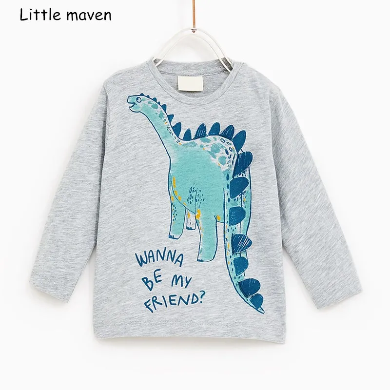 Little Maven Children Brand Baby Girl Clothes 2018 Autumn New Girls Cotton Long Sleeve O-neck Dinosaur Gray Letter T Shirt 51092
Little Maven Children Brand Baby Girl Clothes 2018 Autumn New Girls Cotton Long Sleeve O-neck Dinosaur Gray Letter T Shirt 51092