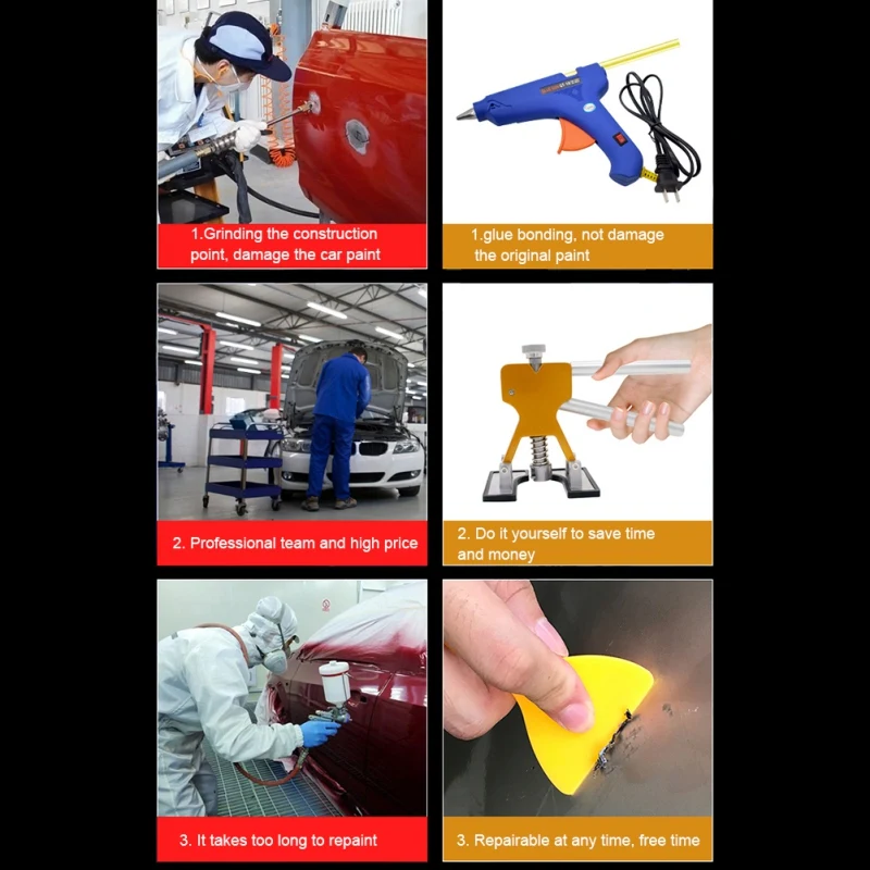 Automobile Dent Repair Tool Professional And Practical Automobile Dent Puller Kit Sheet Metal Tools Set #2
Automobile Dent Repair Tool Professional And Practical Automobile Dent Puller Kit Sheet Metal Tools Set #2