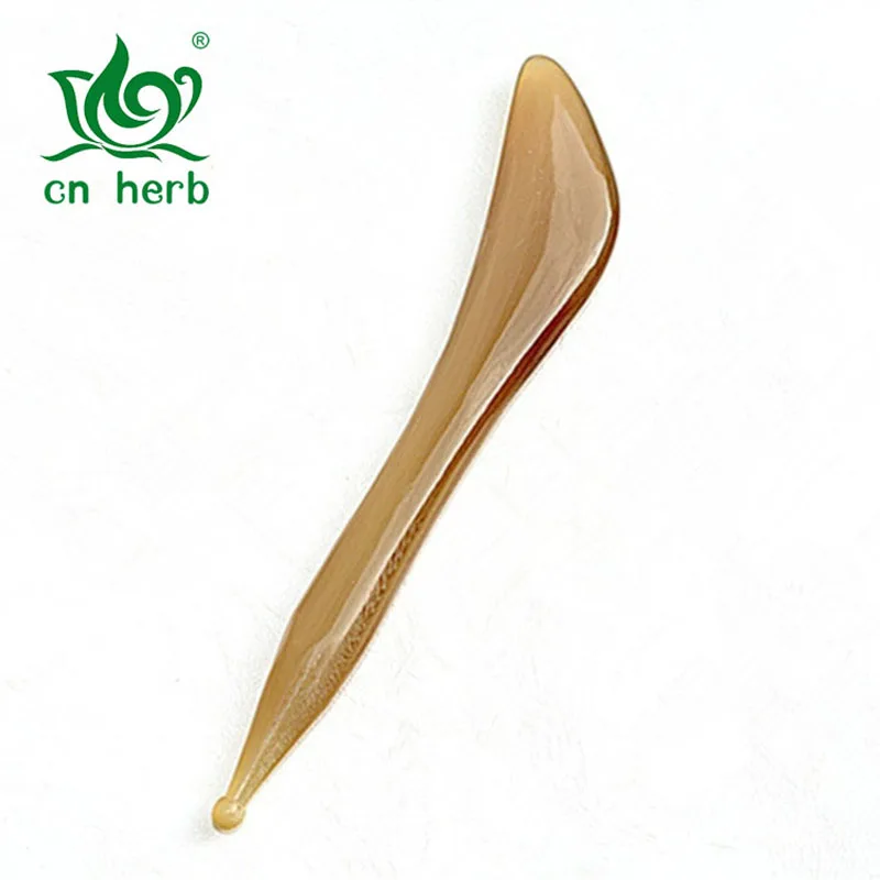 

CN Herb Scrape Angle Eyes Facial Eye Dial The Reinforced Bar Yak Horn With Acupuncture Cosmetology Massage Pen Free shipping