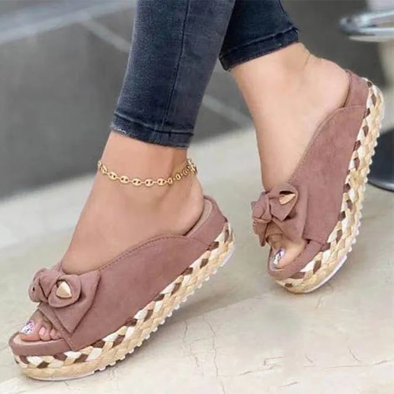 Women Sandals Casual Wedges Heels Slippers For Summer Shoes Women Peep Toe Straw Heels Sandalias Mujer Sweet Platform Sandals
Women Sandals Casual Wedges Heels Slippers For Summer Shoes Women Peep Toe Straw Heels Sandalias Mujer Sweet Platform Sandals
