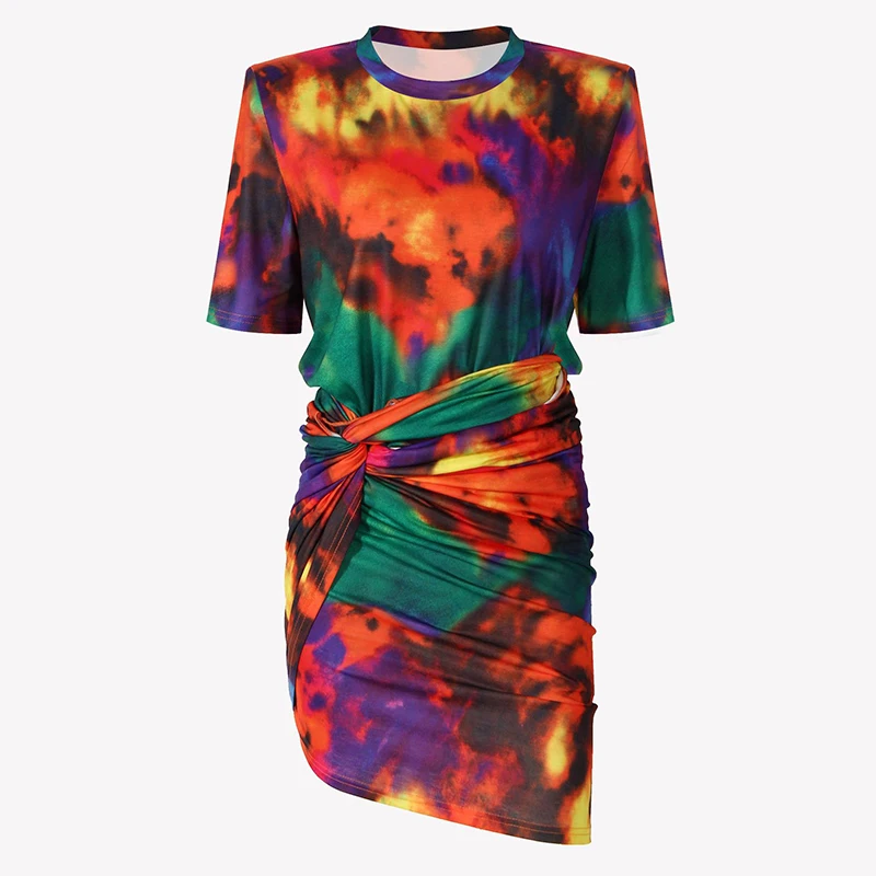 Two Piece Set Women Colorblock T Shirt Tops+High Waist Ruched Bodycon Skirt
Two Piece Set Women Colorblock T Shirt Tops+High Waist Ruched Bodycon Skirt