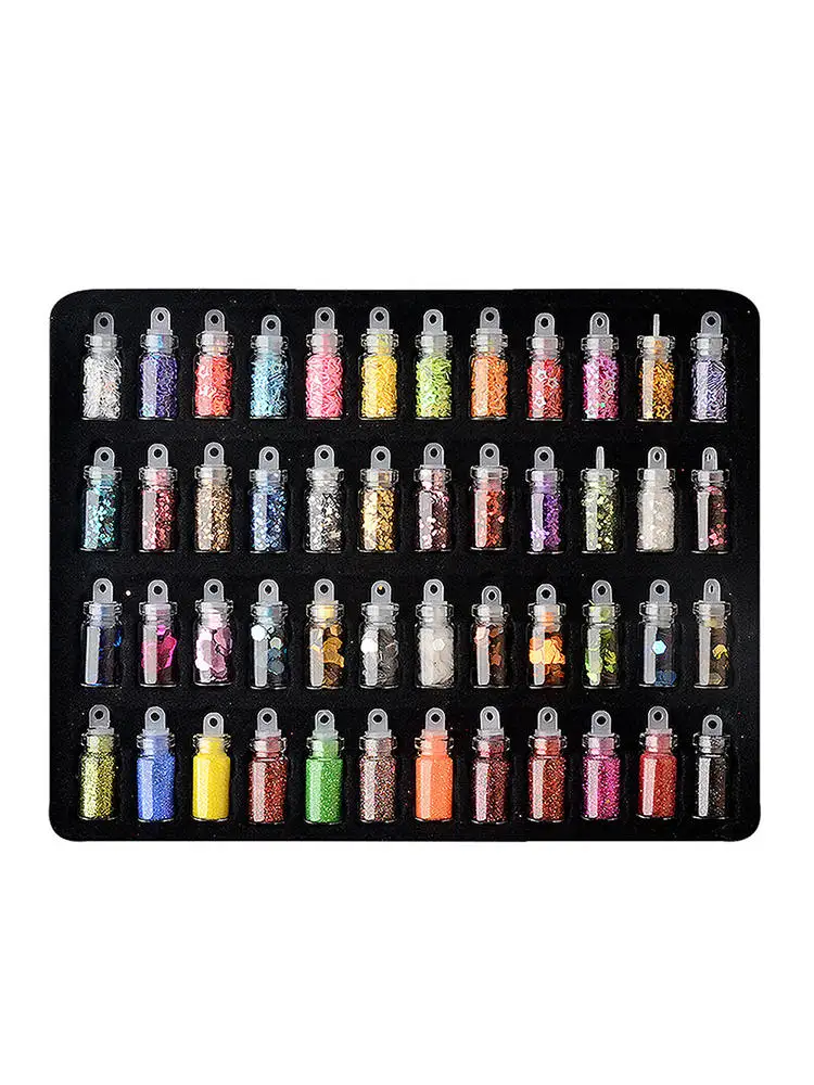 48 Bottles/Set Nail Art Sequins Glitter Powder Manicure Decoral Tips Polish Nail Stickers Mixed Color Set Nail Sequins
48 Bottles/Set Nail Art Sequins Glitter Powder Manicure Decoral Tips Polish Nail Stickers Mixed Color Set Nail Sequins