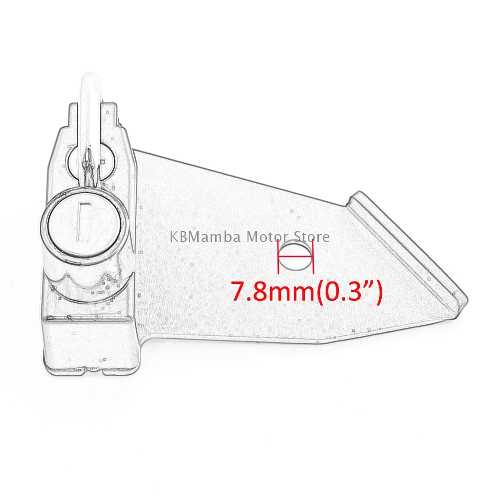 Motorcycle Black Helmet Lock Key Padlock Accessories Hanger Hook 2 Keys For Triumph Bonneville T100 Bobber 2017-2021
Motorcycle Black Helmet Lock Key Padlock Accessories Hanger Hook 2 Keys For Triumph Bonneville T100 Bobber 2017-2021