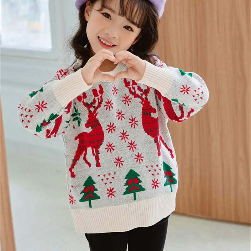 Children Sweater High Quality New Christmas Deer Baby Clothes Boys Girls Long Sleeve Kintted Sweatshirts Pullover Tops 3-9Years
Children Sweater High Quality New Christmas Deer Baby Clothes Boys Girls Long Sleeve Kintted Sweatshirts Pullover Tops 3-9Years