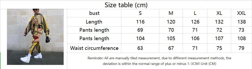 Women Loose Tracksuit Casual New Hip Hop Girls Streetwear Plus Size Yellow Face Graffiti Design Sweatshirt Pant Suit 2 Piece Set 
Women Loose Tracksuit Casual New Hip Hop Girls Streetwear Plus Size Yellow Face Graffiti Design Sweatshirt Pant Suit 2 Piece Set