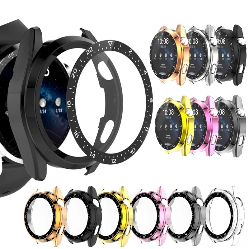 Чехол защитный из закаленного стекла для Huawei Watch 3 Pro 48 мм | Электроника