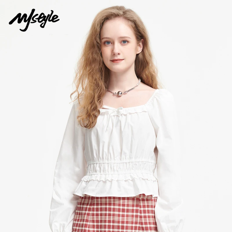 MJstyle белая блузка с горизонтальным вырезом, модная рубашка с длинным рукавом для женщин, лето 2021, сексуальная белая блузка, женская уличная о... 
MJstyle белая блузка с горизонтальным вырезом, модная рубашка с длинным рукавом для женщин, лето 2021, сексуальная белая блузка, женская уличная о...