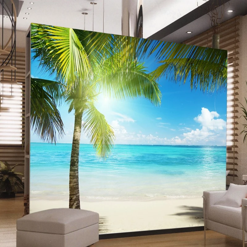 Hd обои кокосовое дерево Пляжный Пейзаж свежий фото на заказ 3d Настенные обои 
Hd обои кокосовое дерево Пляжный Пейзаж свежий фото на заказ 3d Настенные обои
