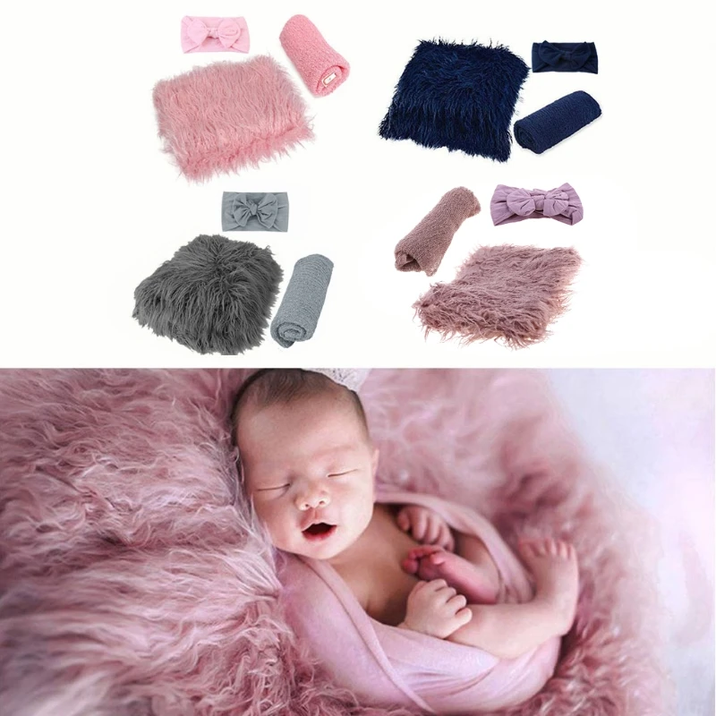 Newborn Photography Props 3PCS Toddler Photo Blankets Wrap and Headband Long Ripple Wrap Photo Prop
Newborn Photography Props 3PCS Toddler Photo Blankets Wrap and Headband Long Ripple Wrap Photo Prop