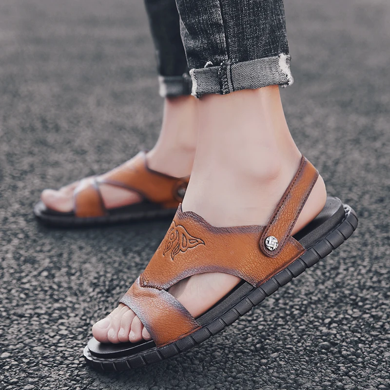 Sandals Mens Summer Shoes Men Sandals Mens Sport Leather Summer Sandles Sandalia Masculina Men's Beach Outdoor Flat Casual
Sandals Mens Summer Shoes Men Sandals Mens Sport Leather Summer Sandles Sandalia Masculina Men's Beach Outdoor Flat Casual
