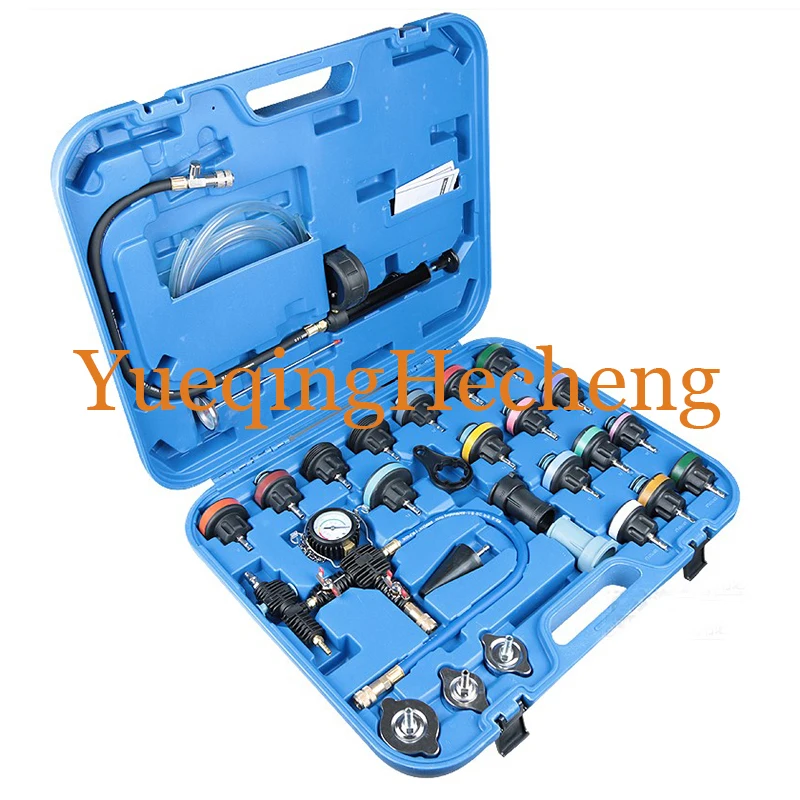 28pcs Car Special repair Tool Radiator Pressure Tester Vacuum-Type Cooling System Test Water Tank Leak Detection Detector Tool
28pcs Car Special repair Tool Radiator Pressure Tester Vacuum-Type Cooling System Test Water Tank Leak Detection Detector Tool