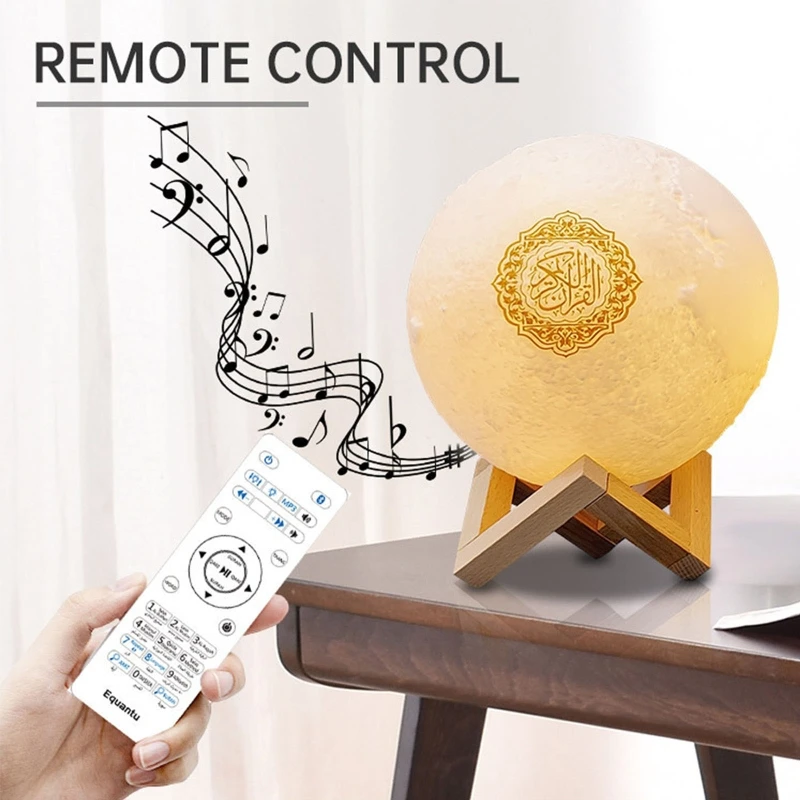 Quran Bluetooth Speaker Moon Lamp with Support Shelf APP Control Night Light with Quran Recitation Translation Loudspeaker Musl
Quran Bluetooth Speaker Moon Lamp with Support Shelf APP Control Night Light with Quran Recitation Translation Loudspeaker Musl