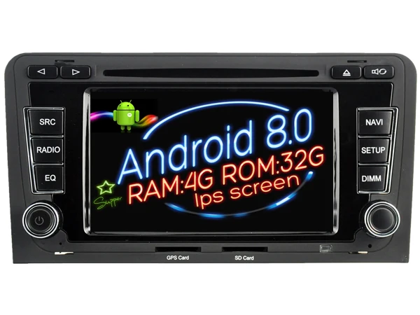 Ips экран Android 8 0 автомобильный Dvd Navi плеер для AUDI A3/S3/RS3 (2003-2012) gps авто стерео аудио