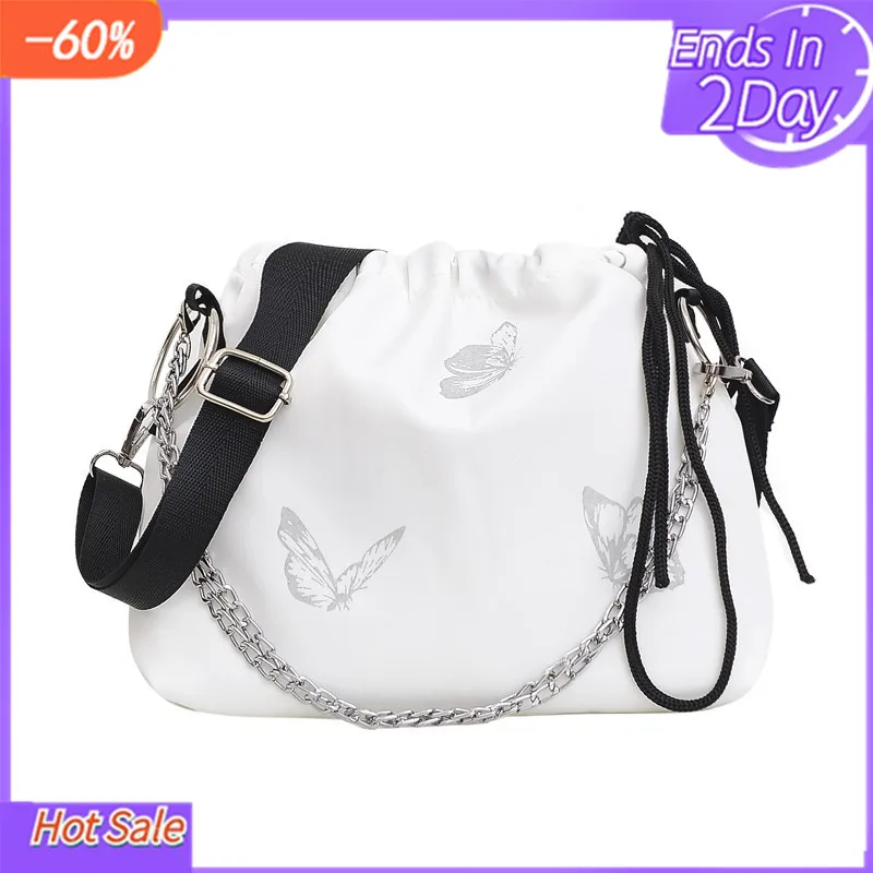 2021 Trend Solid Color Women Messenger Bag With Butterfly Pattern Drawstring Shoulder Bag Casual Travel Crossbody Bag for Girls
2021 Trend Solid Color Women Messenger Bag With Butterfly Pattern Drawstring Shoulder Bag Casual Travel Crossbody Bag for Girls