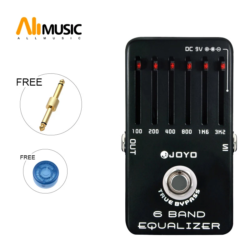 

JOYO JF-11 6 Bands Guitar EQ Pedal Equalizer Guitar Effects Pedal Stompbox Adjust low middle high frequency True Bypass