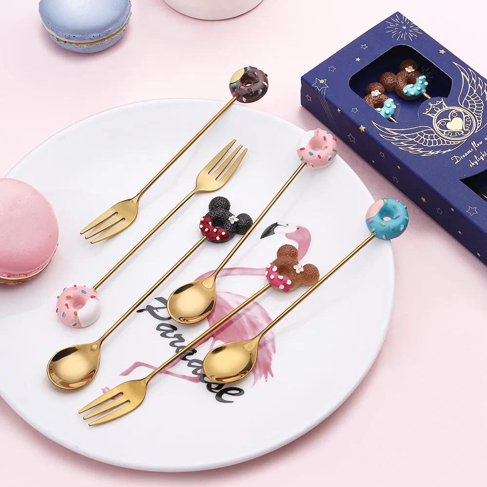1Pcs Cute Stainless Steel Cartoon Design Macaron Candy Kid Spoon Donut Lollipop Coffee Ice Cream Spoon Fruit Fork Dessert Tool
1Pcs Cute Stainless Steel Cartoon Design Macaron Candy Kid Spoon Donut Lollipop Coffee Ice Cream Spoon Fruit Fork Dessert Tool