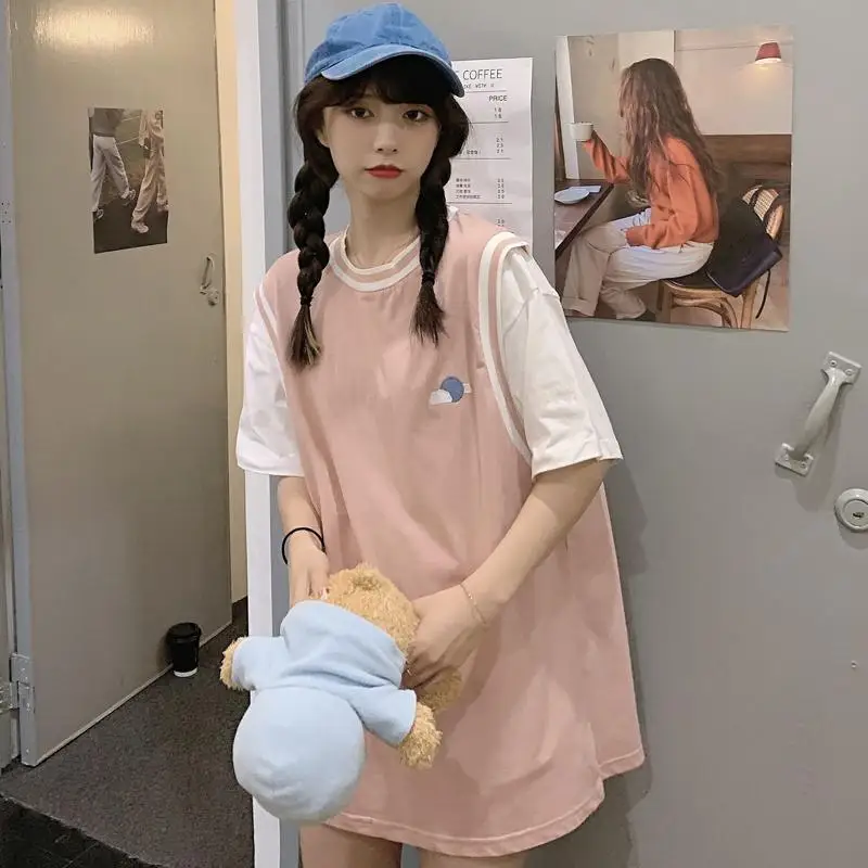 gang feng Basketball Wear Two Pieces Short Sleeve T-shirt Female Loose Korean-style Ins-Music of the Tide Harajuku Style
gang feng Basketball Wear Two Pieces Short Sleeve T-shirt Female Loose Korean-style Ins-Music of the Tide Harajuku Style