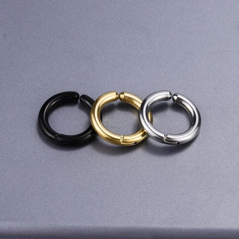 Fashion Women Men Stainless Steel Painless Ear Clip Round Ear Circle Non Piercing Fake Earrings New Popular Fashion Ear Jewelry
Fashion Women Men Stainless Steel Painless Ear Clip Round Ear Circle Non Piercing Fake Earrings New Popular Fashion Ear Jewelry