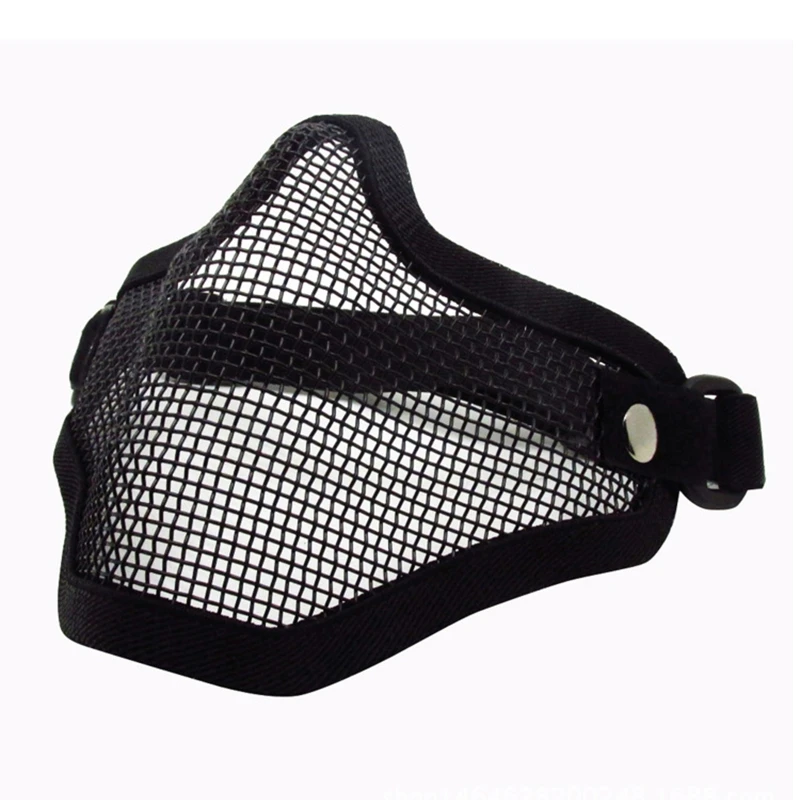 Airsoft face masks Tactica l Steel Metal Mesh Half Face Mask Protective Gear Q1JE
Airsoft face masks Tactica l Steel Metal Mesh Half Face Mask Protective Gear Q1JE