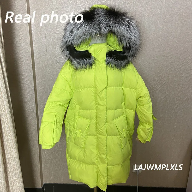 Custom Made! Top Quality Fluorescent Green 2021 Winter Down Jacket Women's Snow Coat Long 90% White Duck Down Puffer Outwear
Custom Made! Top Quality Fluorescent Green 2021 Winter Down Jacket Women's Snow Coat Long 90% White Duck Down Puffer Outwear
