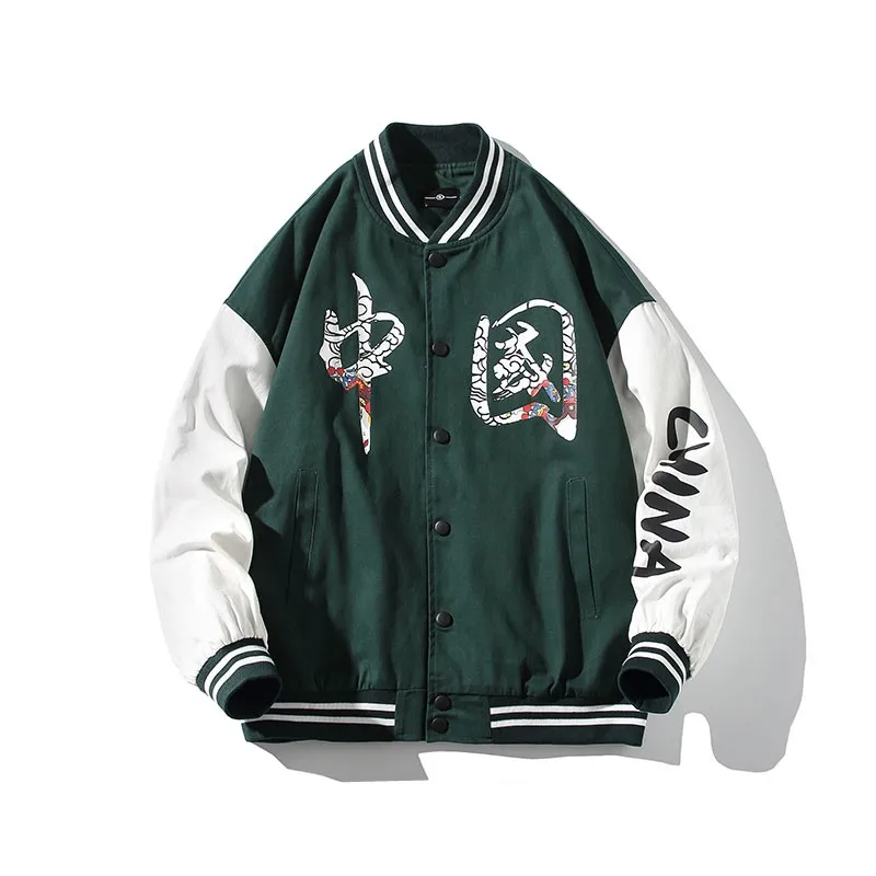 Мужская винтажная бейсбольная куртка, хлопковая куртка-бомбер с принтом китайских иероглифов, Повседневная Уличная одежда для колледжа, Ос...
Мужская винтажная бейсбольная куртка, хлопковая куртка-бомбер с принтом китайских иероглифов, Повседневная Уличная одежда для колледжа, Ос...