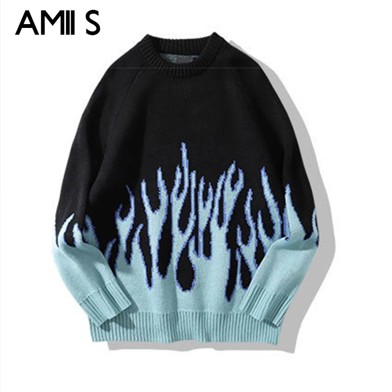 Свитер мужской в стиле Харадзюку, уличная одежда в стиле хип-хоп с принтом пламени, свитеры с круглым вырезом, модный Повседневный пуловер, в...
Свитер мужской в стиле Харадзюку, уличная одежда в стиле хип-хоп с принтом пламени, свитеры с круглым вырезом, модный Повседневный пуловер, в...