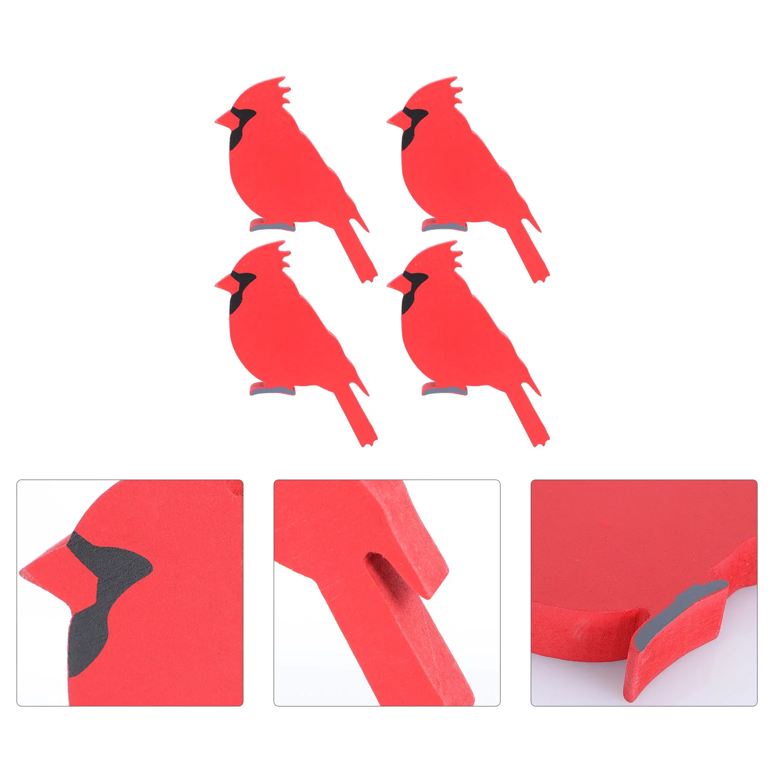4pcs Creative Christmas Bird Ornaments Wooden Christmas Bird Scene Ornaments
4pcs Creative Christmas Bird Ornaments Wooden Christmas Bird Scene Ornaments