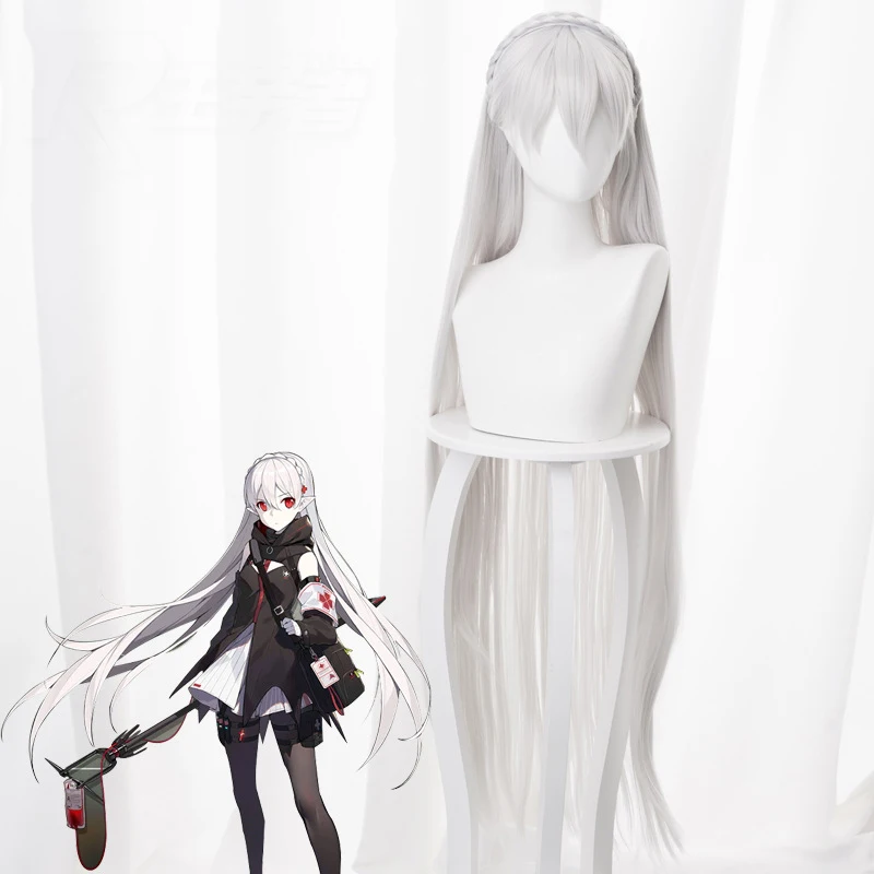 Tomorrow's Ark Rhode Island Warfarin Silver White Braided Hairband cosplay game wig
Tomorrow's Ark Rhode Island Warfarin Silver White Braided Hairband cosplay game wig