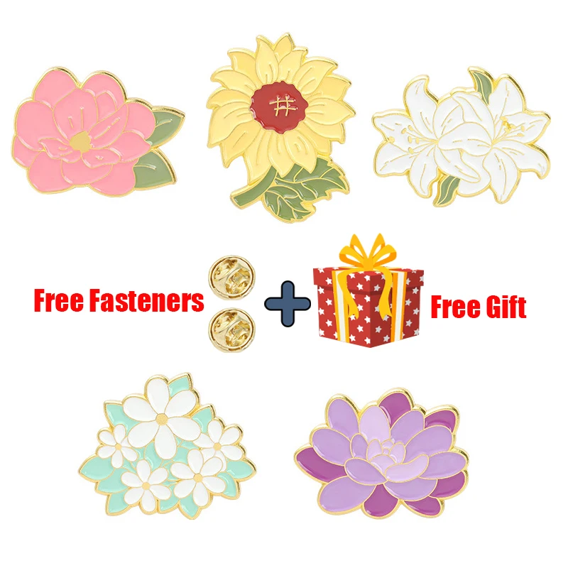 Spring Floral Enamel Pins Custom Sakura Peony Lily Daisy Sunflower Brooches Bag Lapel Flower Badge Pin Jewelry For Women Gifts
Spring Floral Enamel Pins Custom Sakura Peony Lily Daisy Sunflower Brooches Bag Lapel Flower Badge Pin Jewelry For Women Gifts