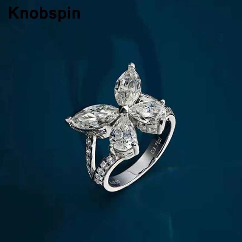 Knobspin Luxury 100% 925 Sterling Silver Wedding Butterfly Rings High Carbon Diamond For Women Party Fine Jewelry Wholesale
Knobspin Luxury 100% 925 Sterling Silver Wedding Butterfly Rings High Carbon Diamond For Women Party Fine Jewelry Wholesale