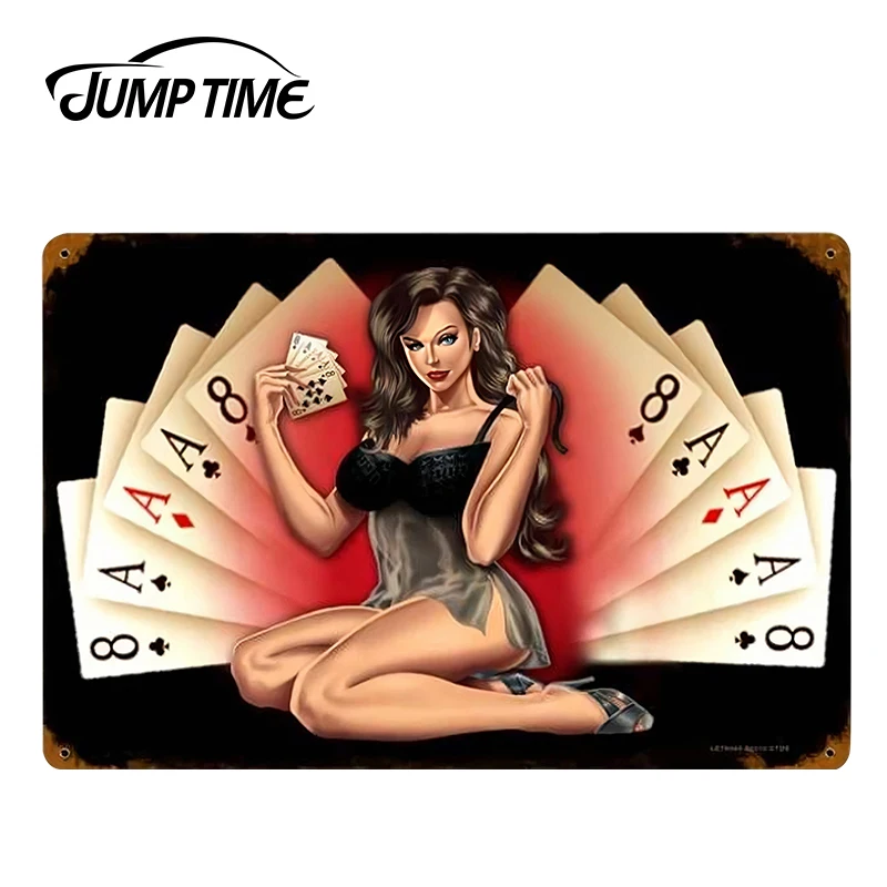 JumpTime 13 см x 8 6 JDM Наклейка на окно Ретро Feelin счастливая булавка для девушки