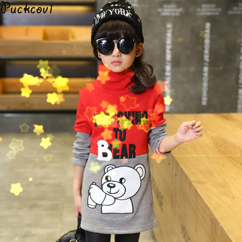 Girls tshirt Winter t-shirt girls Fleece inner t shirt Warmed Cartoon embroidery Kids long tops Turtle neck top long sleeve
Girls tshirt Winter t-shirt girls Fleece inner t shirt Warmed Cartoon embroidery Kids long tops Turtle neck top long sleeve
