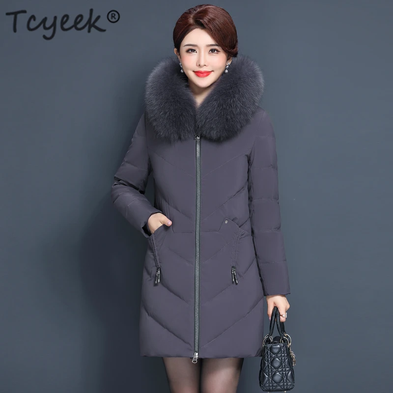 Tcyeek Plus Size Winter Down Jacket Women Duck Down Coat Female Real Fox Fur Hooded Woman Clothes Long Parka Jacket Hiver 8813WE
Tcyeek Plus Size Winter Down Jacket Women Duck Down Coat Female Real Fox Fur Hooded Woman Clothes Long Parka Jacket Hiver 8813WE