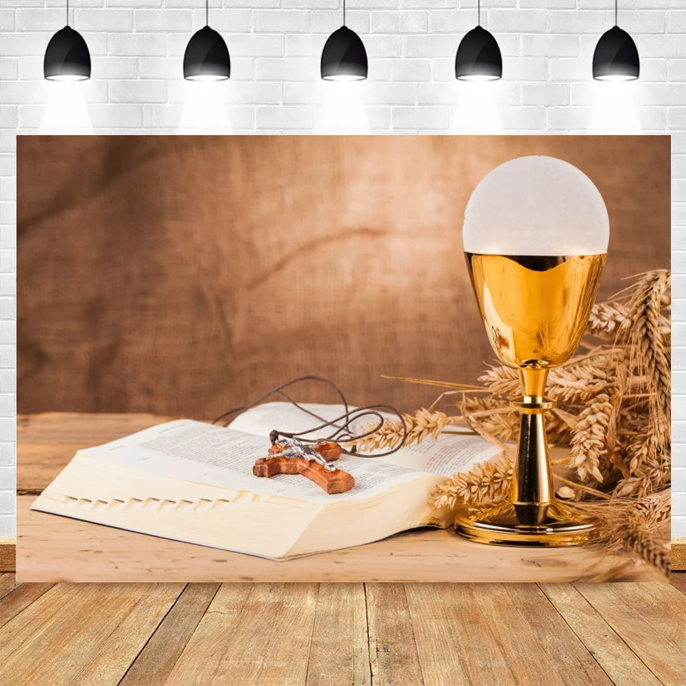 Holy Communion Cup Bible Bread Grapes Christian Wheat Photography Backdrops Photographic Background Photozone Photophone Poster
Holy Communion Cup Bible Bread Grapes Christian Wheat Photography Backdrops Photographic Background Photozone Photophone Poster
