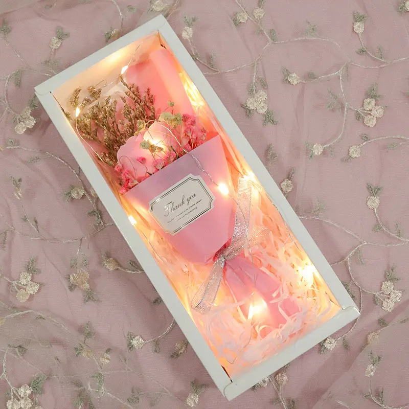 Artificial Soap Flower Rose Bouquet Gift Bags Valentine's Day Birthday Gift Christmas Wedding Home Decor Flower with Gift Box
Artificial Soap Flower Rose Bouquet Gift Bags Valentine's Day Birthday Gift Christmas Wedding Home Decor Flower with Gift Box