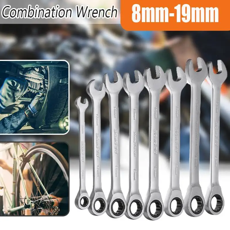 Ratchet Metric Wrenches Torque Universal Spanners High Grade Chrome Vanadium Steel For Car Repair Hand Tools 15MM 18MM
Ratchet Metric Wrenches Torque Universal Spanners High Grade Chrome Vanadium Steel For Car Repair Hand Tools 15MM 18MM