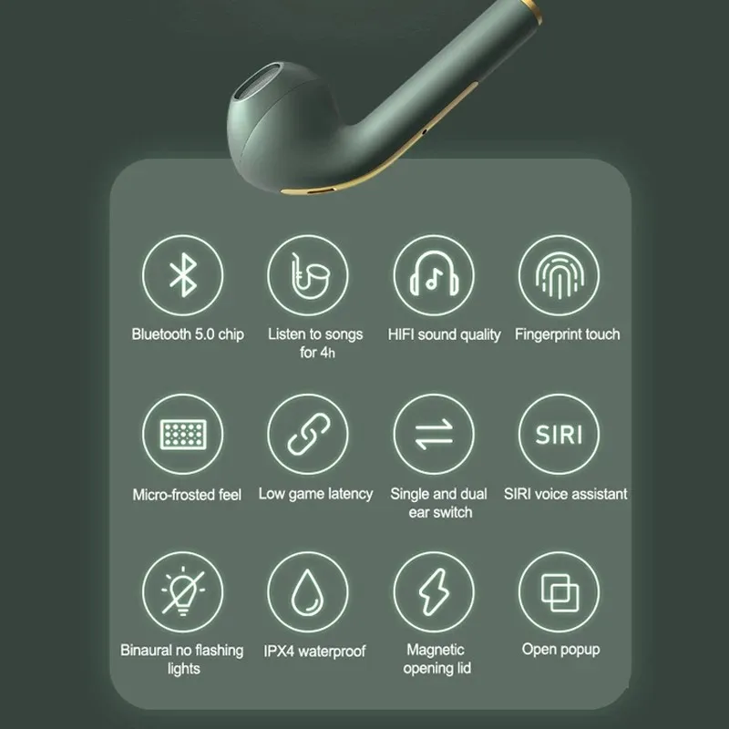 Original J18 Tws In ear Blutooth Earphones Mini Wireless Sport Headset Stereo earbuds Headphones fone de ouvido auriculares
Original J18 Tws In ear Blutooth Earphones Mini Wireless Sport Headset Stereo earbuds Headphones fone de ouvido auriculares