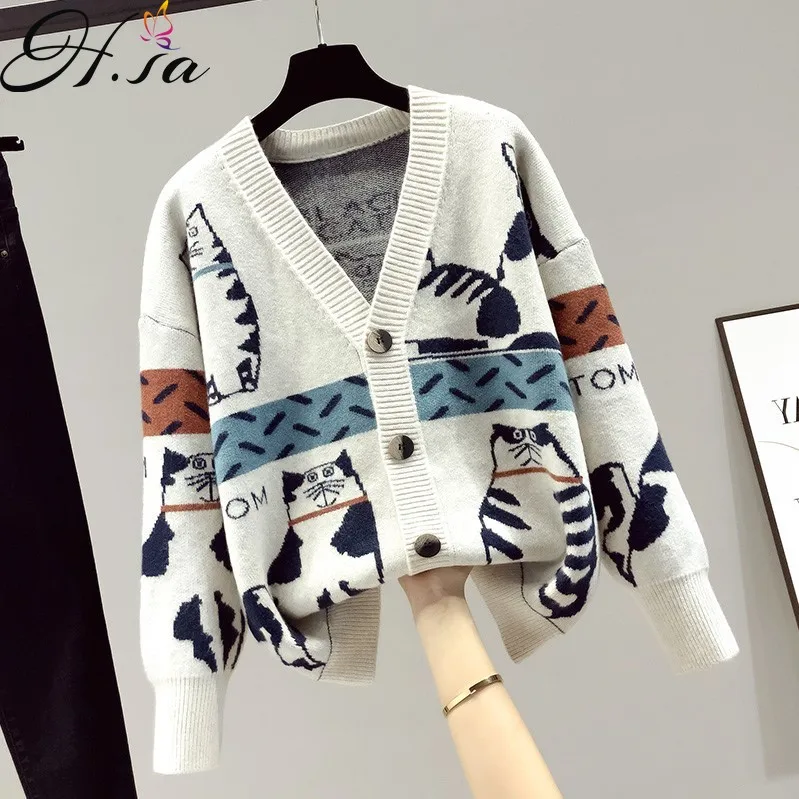 Hsa 2021 осенний корейский вязаный кардиган с v-образным вырезом, женское свободное пончо для похудения, свитер с длинными рукавами, пальто, вяз...
Hsa 2021 осенний корейский вязаный кардиган с v-образным вырезом, женское свободное пончо для похудения, свитер с длинными рукавами, пальто, вяз...