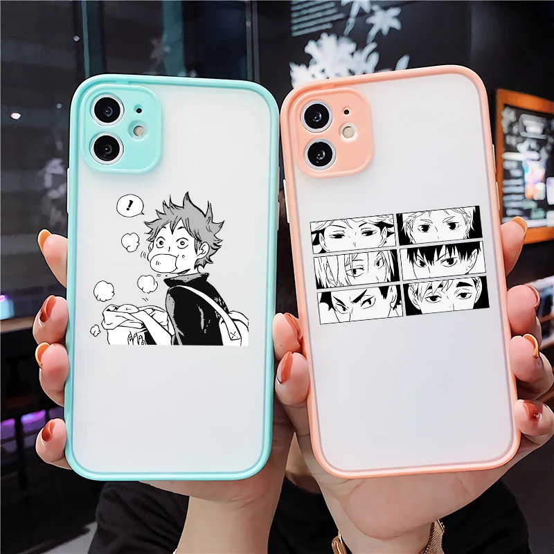 

Haikyuu Anime Soft Phone Case for IPhone 12 11 Pro X XS MAX 6 7 8 Plus XR 13Pro Haikyuu Love Volleyball Phone Shell Coque