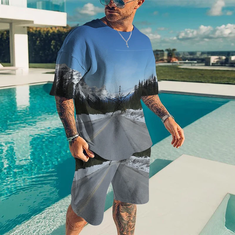Four Seasons Road Landscape 3D Printing Fashion Trend Men's T-Shirt Suit Casual Oversized Short-Sleeved Streetwear
Four Seasons Road Landscape 3D Printing Fashion Trend Men's T-Shirt Suit Casual Oversized Short-Sleeved Streetwear