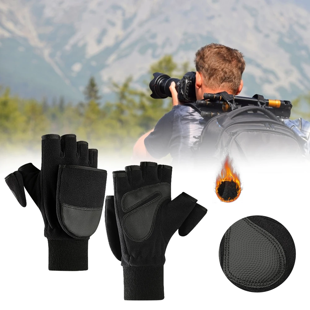 Outdoor Flip Top Gloves Fishing Gloves Touch Screen Non-Slip Flip Half-Finger Gloves Mitt for Photography Running Camera Fishing
Outdoor Flip Top Gloves Fishing Gloves Touch Screen Non-Slip Flip Half-Finger Gloves Mitt for Photography Running Camera Fishing