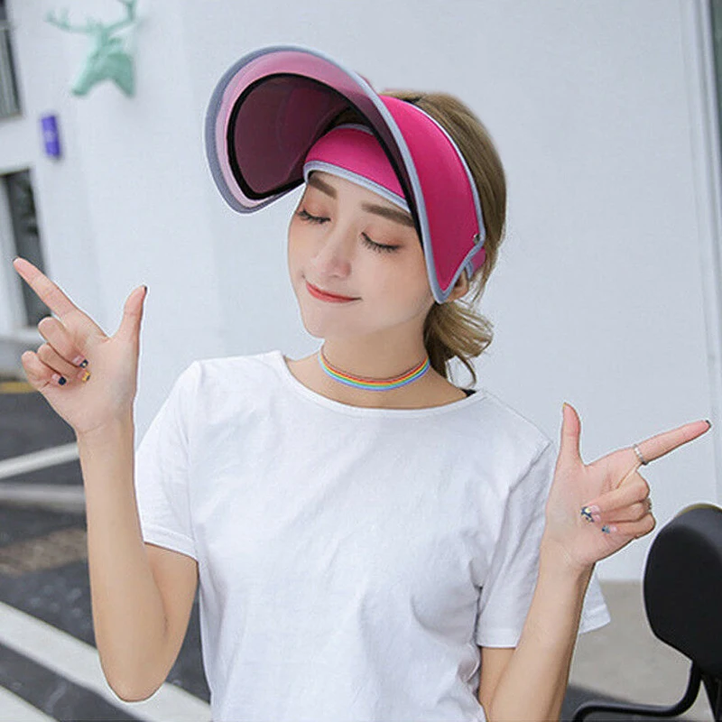 Women Retractable Double Sun Hat UV Protection Topee Empty Top Sunbonnet Cap Outdoor A66
Women Retractable Double Sun Hat UV Protection Topee Empty Top Sunbonnet Cap Outdoor A66