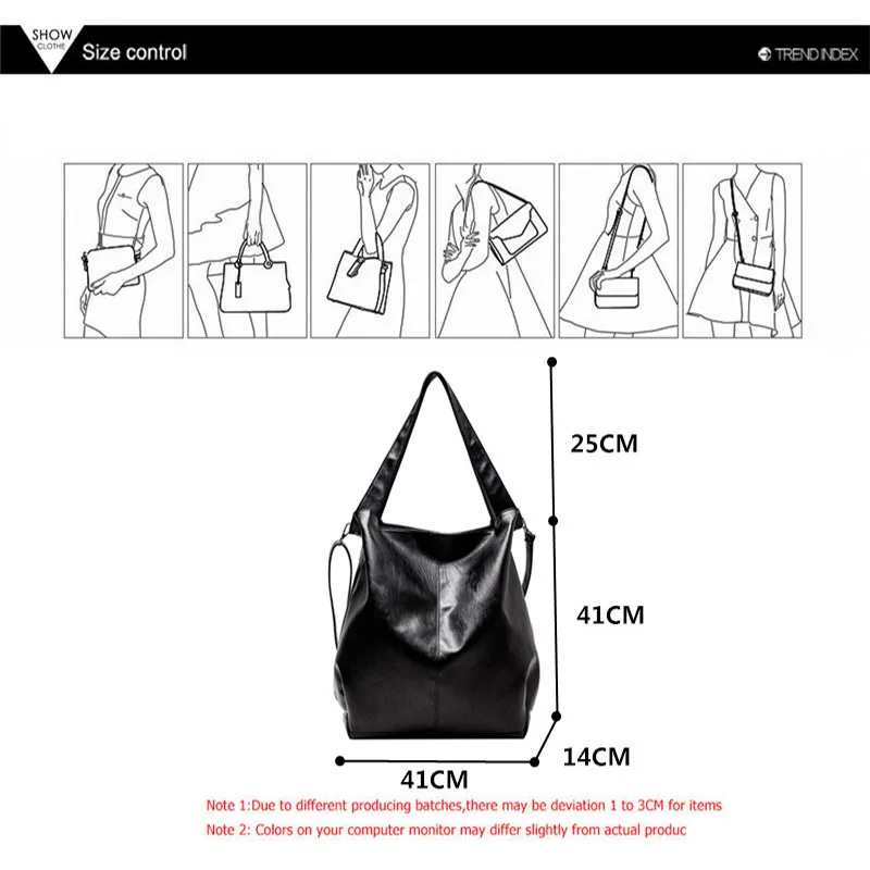 Large Capacity Shoulder Bags For Women Soft PU Leather Crossbody Bags for Ladies Retro Tote Female Shoulder Bags Dropshipping
Large Capacity Shoulder Bags For Women Soft PU Leather Crossbody Bags for Ladies Retro Tote Female Shoulder Bags Dropshipping