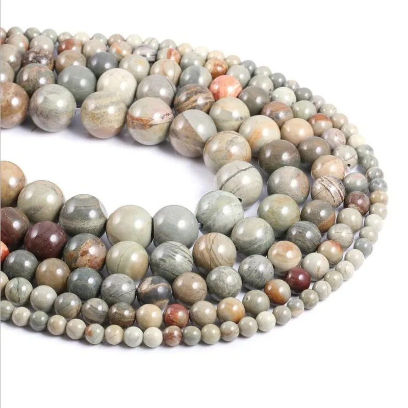 Wholesale Top Silverly Leaf Jaspers Natural Stone Beads For Jewelry Making DIY Bracelet Necklace Material 4/6/8/10mm
Wholesale Top Silverly Leaf Jaspers Natural Stone Beads For Jewelry Making DIY Bracelet Necklace Material 4/6/8/10mm