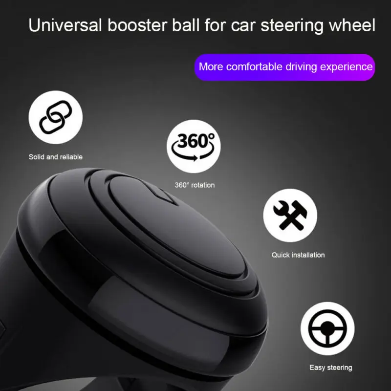 360° Car Auto Power Steering Wheel Ball Hand Control Power Handle Knob Booster Grip Spinner Knob Grip Knob Turning Helper
360° Car Auto Power Steering Wheel Ball Hand Control Power Handle Knob Booster Grip Spinner Knob Grip Knob Turning Helper