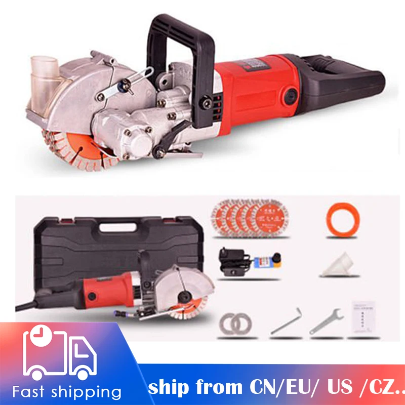 Wall Groove Cutting Machine 4000W Industrial Electric Wall Chaser Groover Slotting Machine for Brick Concrete Granite Marble
Wall Groove Cutting Machine 4000W Industrial Electric Wall Chaser Groover Slotting Machine for Brick Concrete Granite Marble